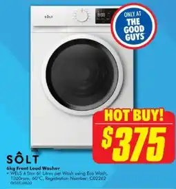The Good Guys Front Load Washer offer