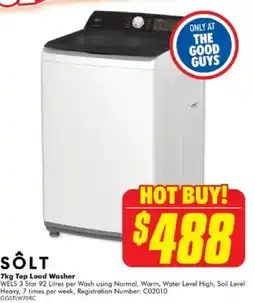 The Good Guys Top Load Washer offer