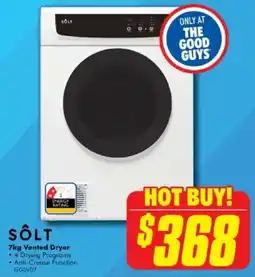 The Good Guys Vented Dryer offer