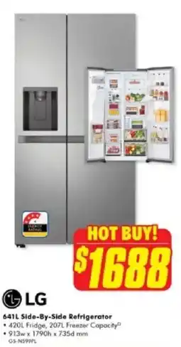 The Good Guys Side-By-Side Refrigerator offer