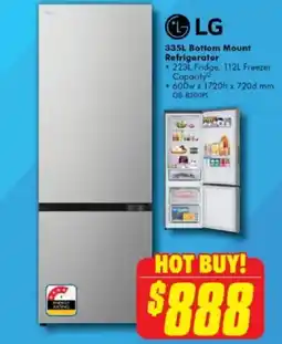 The Good Guys Bottom Mount Refrigerator offer