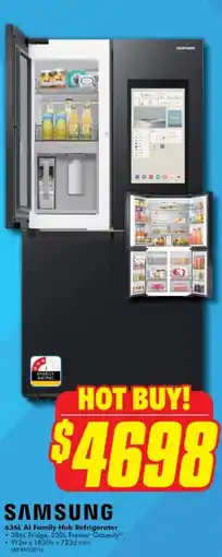 The Good Guys Al Family Hub Refrigerator offer