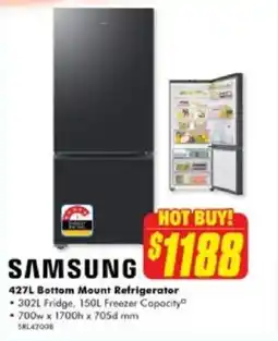 The Good Guys Bottom Mount Refrigerator offer