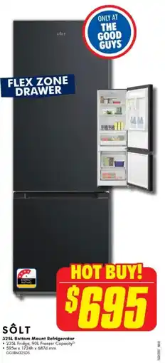 The Good Guys Bottom Mount Refrigerator offer