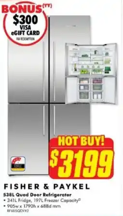 The Good Guys Quad Door Refrigerator offer