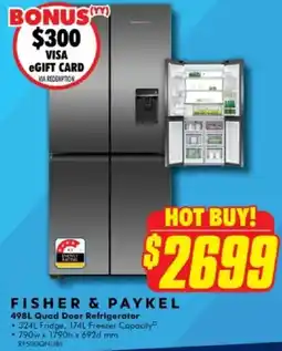 The Good Guys Quad Door Refrigerator offer