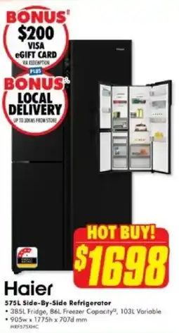 The Good Guys Side-By-Side Refrigerator offer