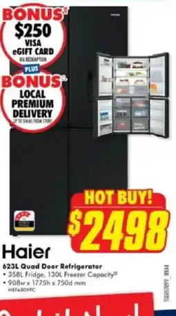 The Good Guys Quad Door Refrigerator offer