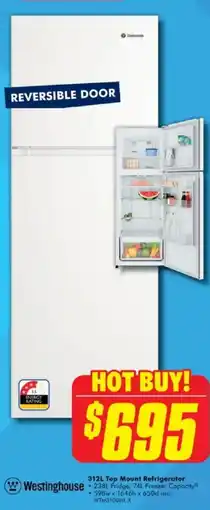 The Good Guys Top Mount Refrigerator offer