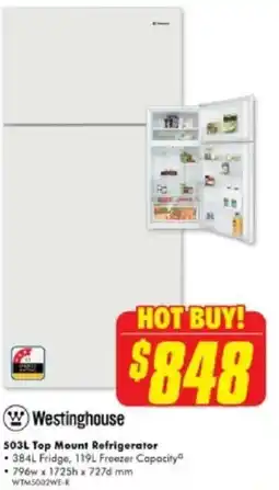 The Good Guys Top Mount Refrigerator offer