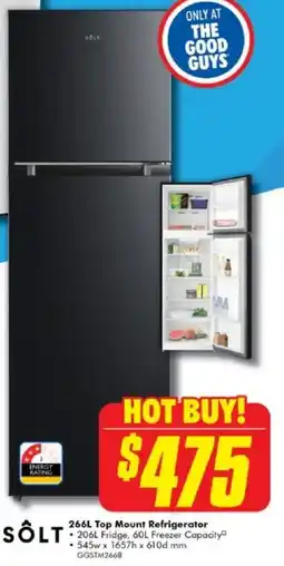 The Good Guys Top Mount Refrigerator offer