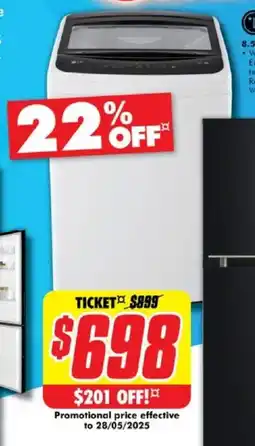 The Good Guys Top Load Washer offer