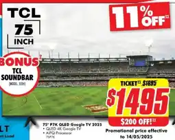 The Good Guys P7K QLED Google TV 2025 offer