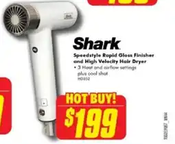 The Good Guys Speedstyle Rapid Gloss Finisher and High Velocity Hair Dryer offer