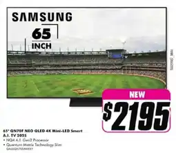The Good Guys QN70F NEO QLED 4K Mini-LED Smart A.I. TV 2025 offer