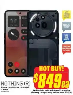 The Good Guys Phone (3a) Pro 5G 12/256GB - Black offer