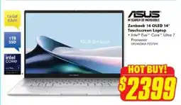 The Good Guys Zenbook 14 OLED Touchscreen Laptop offer