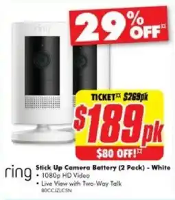 The Good Guys Stick Up Camera Battery White offer