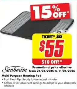 The Good Guys Multi Purpose Heating Pad offer