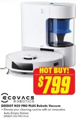 The Good Guys Deebot n20 pro plus robotic vacuum offer