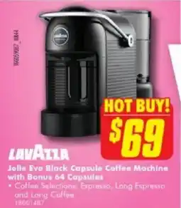 The Good Guys Jolie Evo Black Capsule Coffee Machine with Bonus 64 Capsules offer