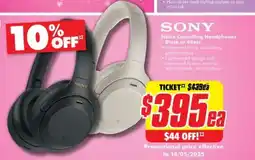 The Good Guys Noise Cancelling Headphones Black or Silver offer