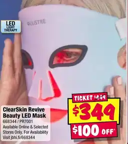 JB Hi-Fi ClearSkin Revive Beauty LED Mask offer