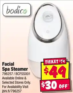 JB Hi-Fi Facial Spa Steamer offer