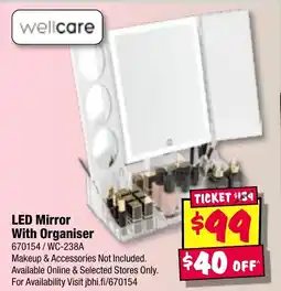 JB Hi-Fi LED Mirror With Organiser offer