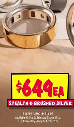 JB Hi-Fi STEALTH & BRUSHED SILVER offer