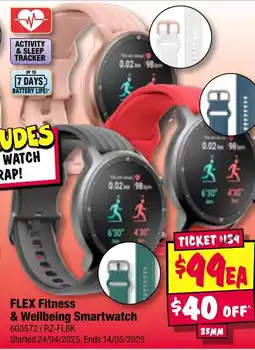 JB Hi-Fi FLEX Fitness & Wellbeing Smartwatch offer