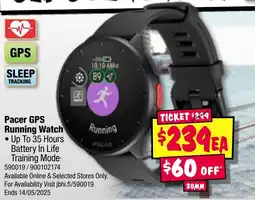 JB Hi-Fi Pacer GPS Running Watch offer