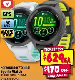 JB Hi-Fi Forerunner 265S Sports Watch offer