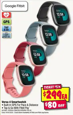 JB Hi-Fi Versa 4 Smartwatch offer