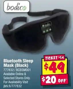 JB Hi-Fi Bluetooth Sleep Mask (Black) offer
