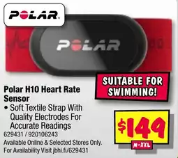 JB Hi-Fi Polar H10 Heart Rate Sensor offer
