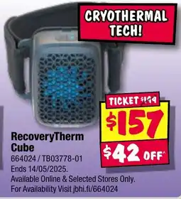JB Hi-Fi RecoveryTherm Cube offer
