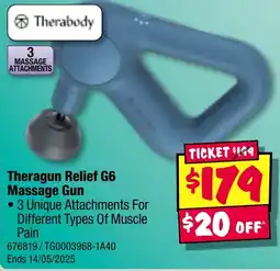 JB Hi-Fi Theragun Relief G6 Massage Gun offer