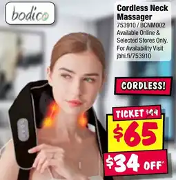 JB Hi-Fi Cordless Neck Massager offer