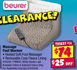 JB Hi-Fi Massage Foot Warmer offer