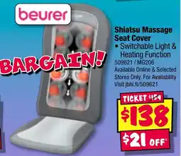 JB Hi-Fi Shiatsu Massage Seat Cover offer