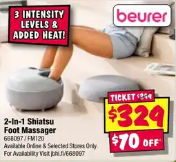 JB Hi-Fi 2-In-1 Shiatsu Foot Massager offer