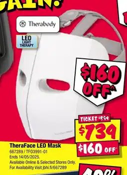 JB Hi-Fi TheraFace LED Mask offer