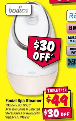JB Hi-Fi Facial Spa Steamer offer