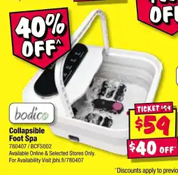 JB Hi-Fi Collapsible Foot Spa offer