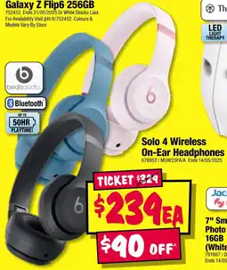 JB Hi-Fi Solo 4 wireless on-ear headphones offer