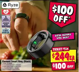 JB Hi-Fi Element Smart Ring (Black) offer