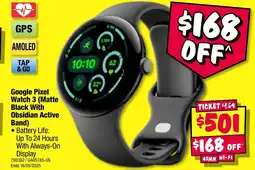 JB Hi-Fi Google Pixel Watch 3 (Matte Black With Obsidian Active Band) offer