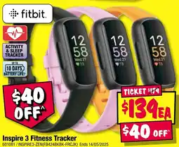 JB Hi-Fi Inspire 3 Fitness Tracker offer