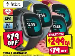 JB Hi-Fi Versa 4 Smartwatch offer